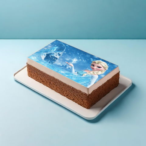 Decoratiuni Comestibile, Decor Tort - Vafa imprimata Frozen Model 4, A4