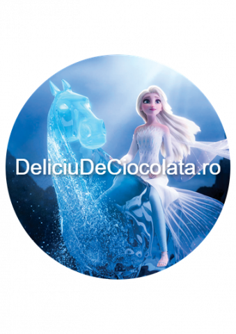 Decoratiuni Comestibile, Decor Tort - Vafa imprimata Frozen Model 5, Ø 20 cm