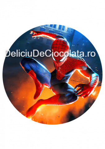 Personaje Celebre si Cinema - Vafa imprimata SpiderMan Model 2, Ø 20 cm