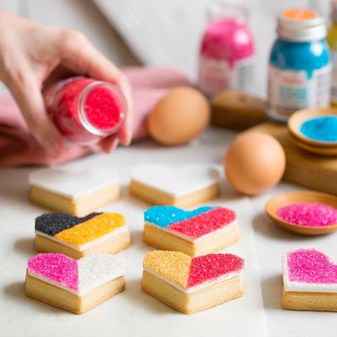 Coloranti Alimentari - Zahar Glitterat Negru, 100 gr