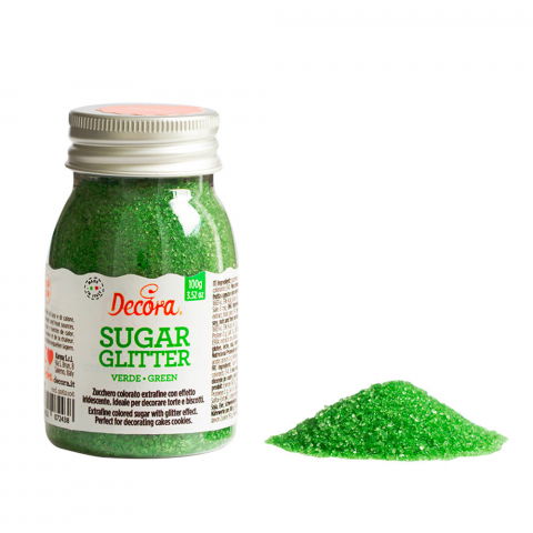 Coloranti Alimentari - Zahar Glitterat Verde, 100 gr