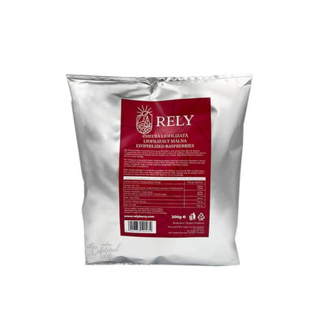 Flori, Fructe deshidratate, Liofilizate - Zmeura Liofilizata Intreaga, Rely, 200g