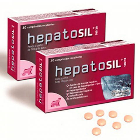 Suplimente si vitamine pisici - HEPATOSIL (100/10)*30 TABLETE