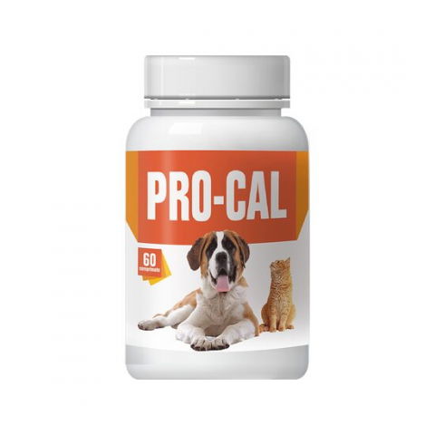 Suplimente si vitamine pisici - PRO CAL, CALCIU PENTRU CAINI SI PISICI, 60CP