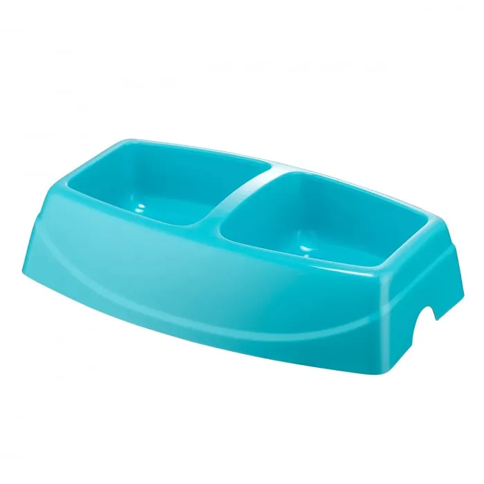 Castroane & boluri - Castron dublu 4Dog Deluxe Turcoaz 2 x 0,4L