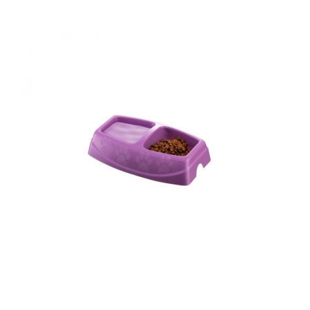 Castroane & boluri - Castron dublu 4Dog Deluxe Violet 2 x 0,25 L