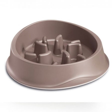 Castroane & boluri - Castron hranire lenta pentru prevenirea indigestiei la caini maro, 0,5L