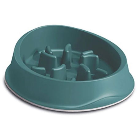 Castroane & boluri - Castron hranire lenta pentru prevenirea indigestiei la caini verde, 0,5L