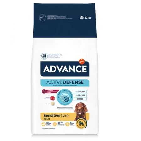 Caini - Hrana uscata pentru caini Advance Sensitive cu miel & orez 12 kg