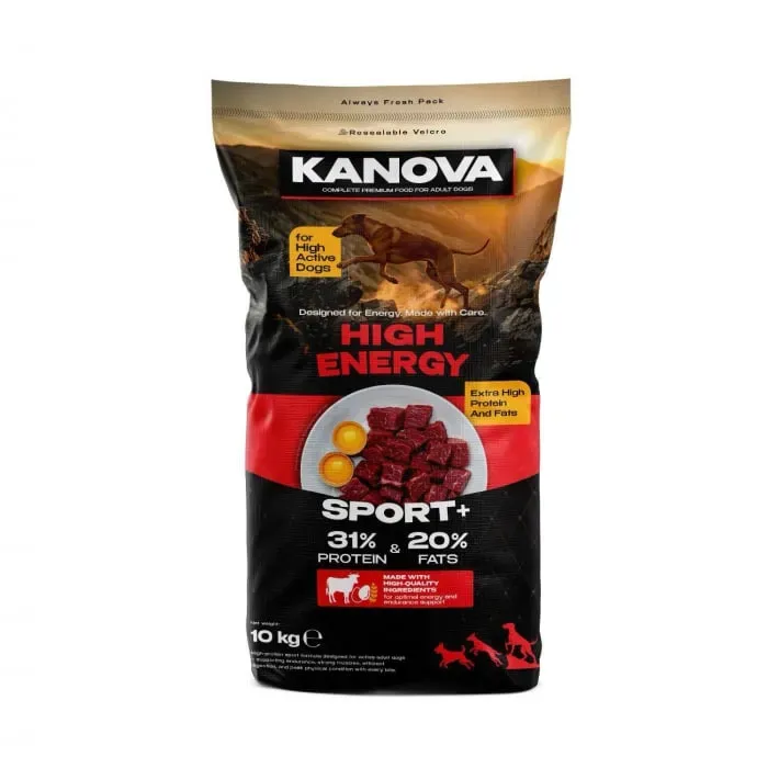 Caini - Oferta 2 saci x 10 kg Hrana uscata pentru caini Kanova High Energy cu vita