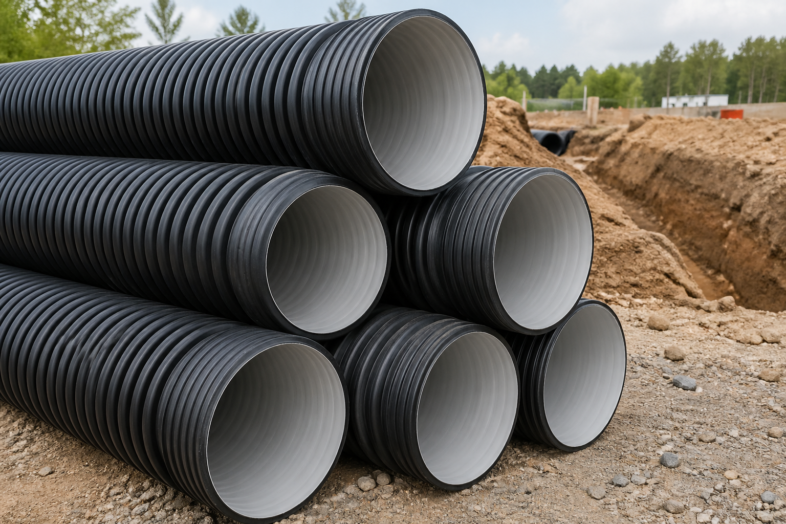 Țevi corugate din PVC pentru canalizare – soluția modernă pentru infrastructură durabilă