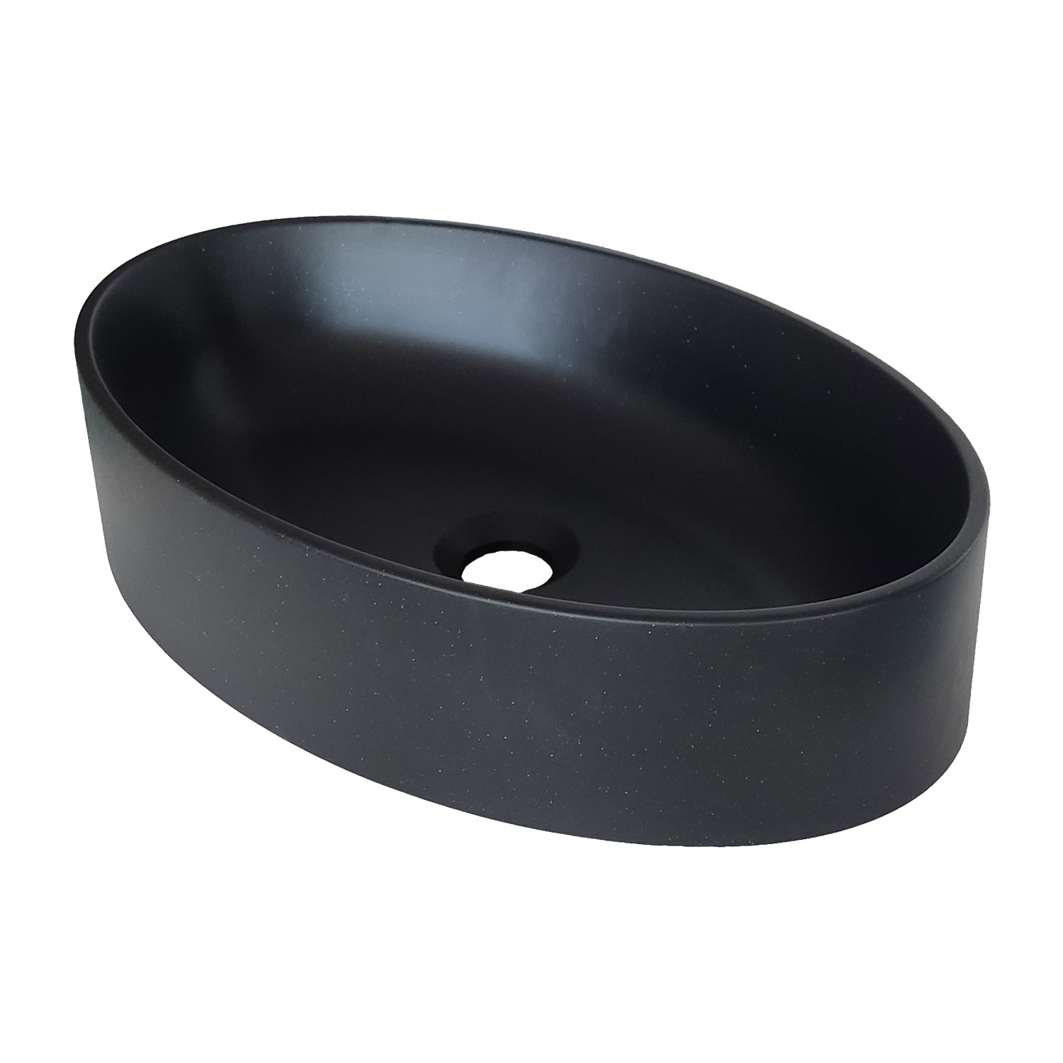 Lavoare baie - Lavoar SanDonna ARONDI Negru / Metalic, 500x320x120 mm - imagine oficiala 1