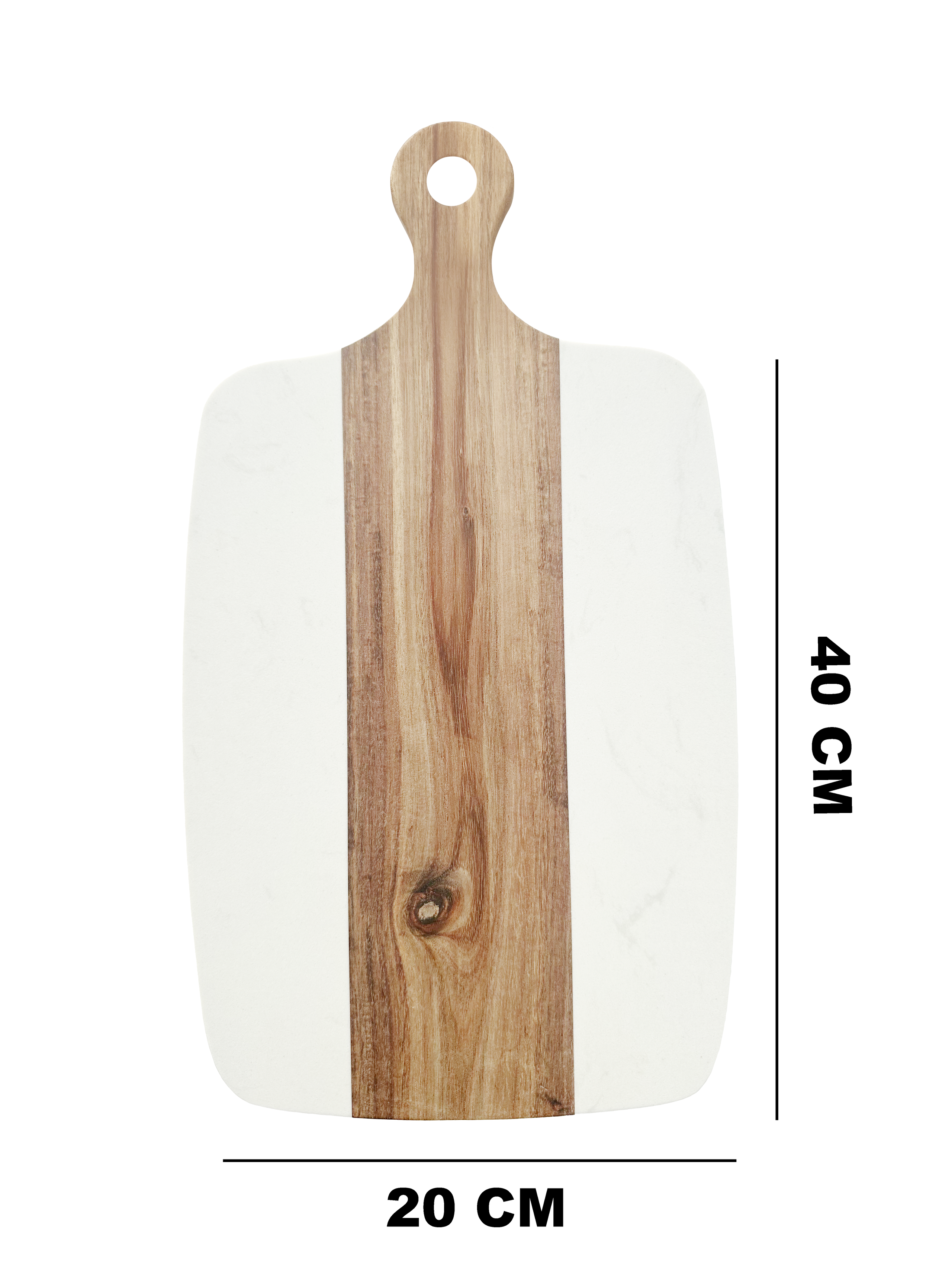 Obiecte Sanitare - Tocator de bucatarie SanDonna 939 Alb, dreptunghiular, 40 x 20 cm, cod 6427365018695