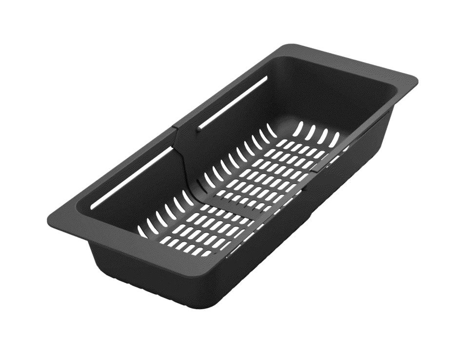 Cos ajustabil pentru chiuveta SanDonna Negru, extindere 32-46 cm - imagine oficiala 1 [3]