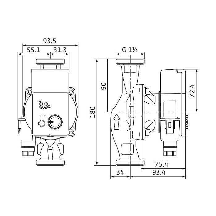 POMPA CIRCULATIE WILO ATMOS PICO 25/1-6 180 4232694 [3]