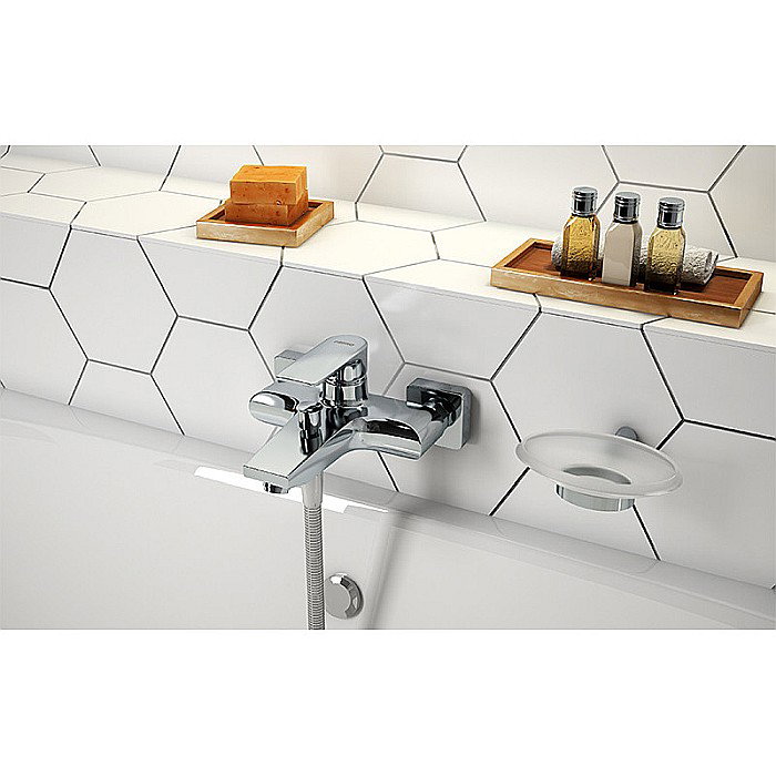 BATERIE CADA DUS FERRO BAQ1 PERETE ALGEO SQUARE CROM FARA ACCESORII [2]