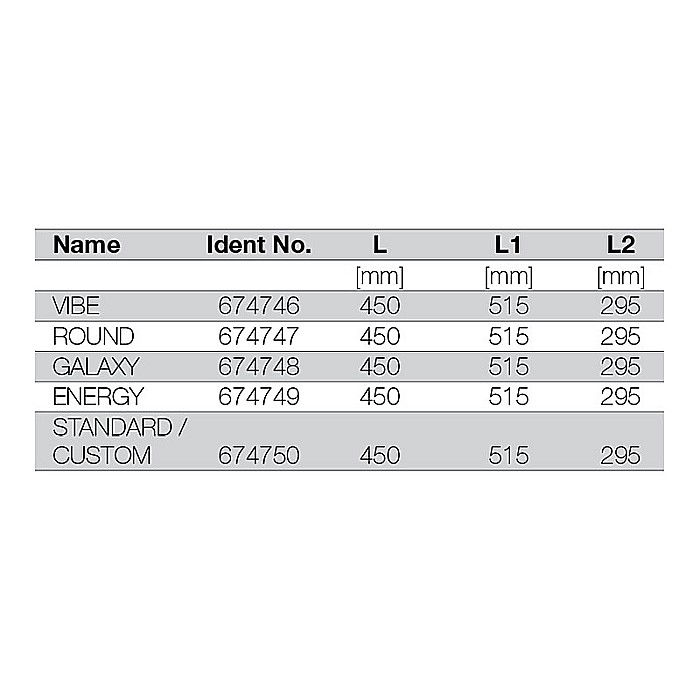 RIGOLA DUS LIV 450MM GRILA INOX GALAXY RAMA INOX 674748 [2]