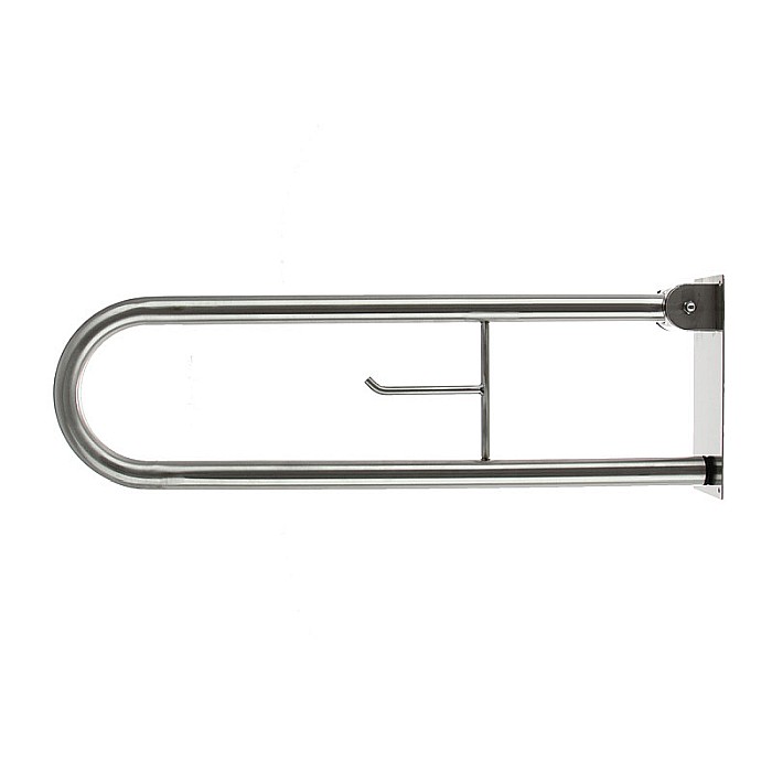 BARA CU PORTHIRTIE DUBLU RABATABILA CROM 73X23,5X11CM PENTRU PERSOANE CU DIZABILITATI [1]