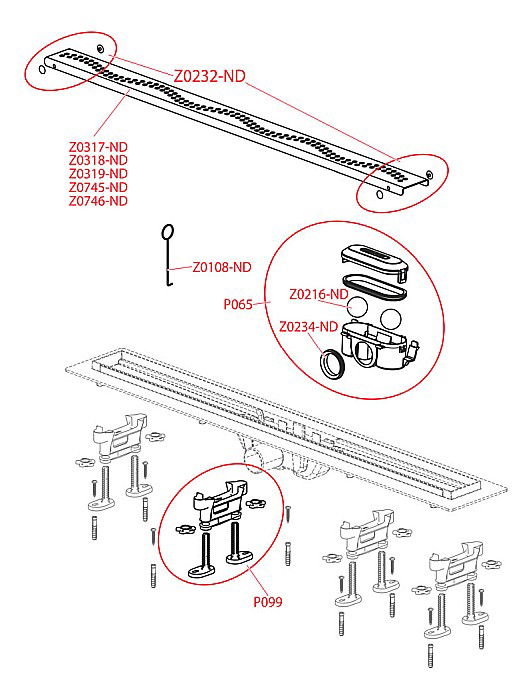 RIGOLA DUS 550MM ALCA CU GRATAR PERFORAT SIMPLE APZ8-550M [3]