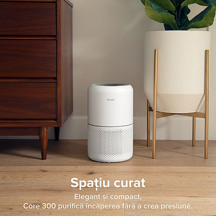 PURIFICATOR DE AER LEVOIT CORE 300 FILTRU TRUE HEPA CARBON ACTIV SUPER SILENT TOUCH SCREEN ALB [3]