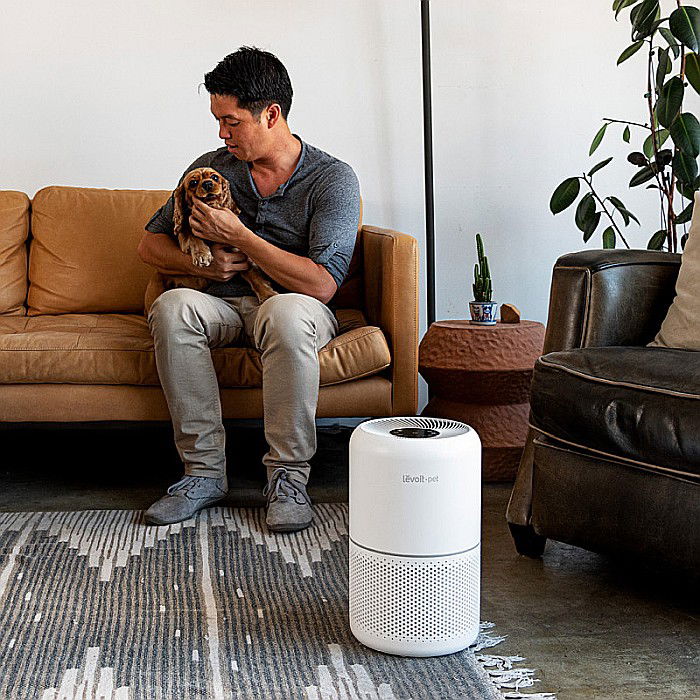 PURIFICATOR DE AER LEVOIT CORE P350-RAC PET CARE FILTRU TRUE HEPA CARBON ACTIV SUPER SILENT TOUCH SCREEN ALB [6]
