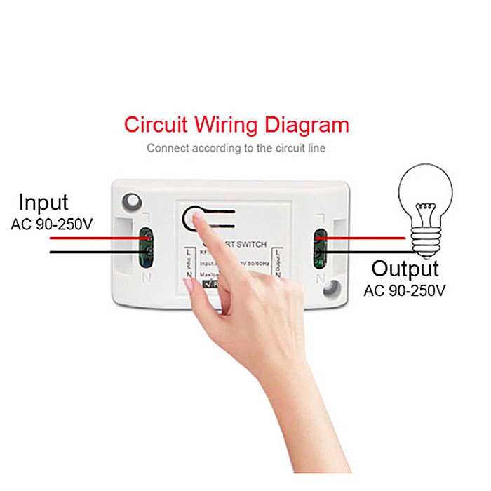 Releu wireless rf 433mhz 10a kr2201 cu telecomanda [2]