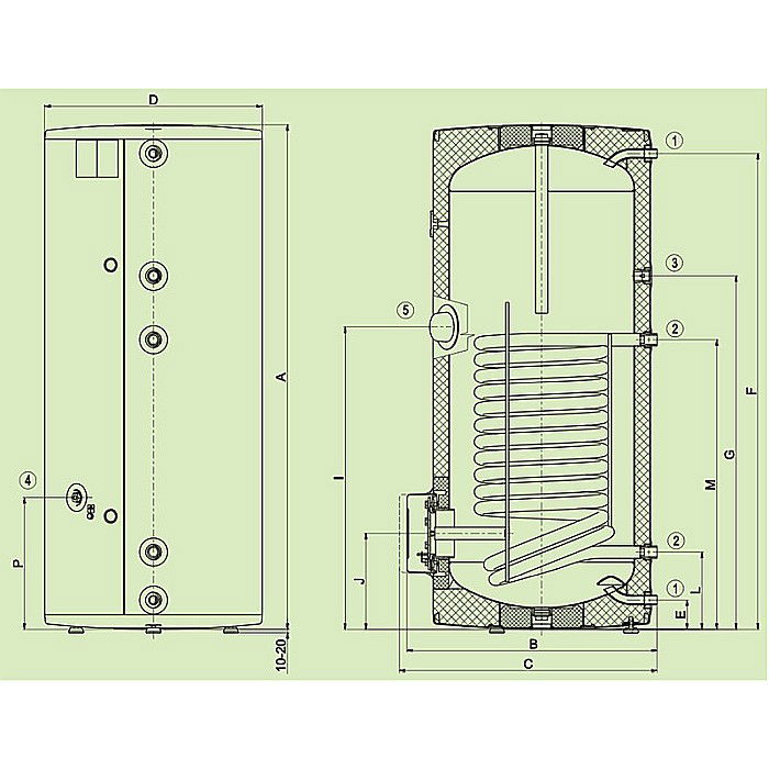 BOILER CU O SERPENTINA DRAZICE OKC NTR/BP 200 LITRI 110770101 [2]
