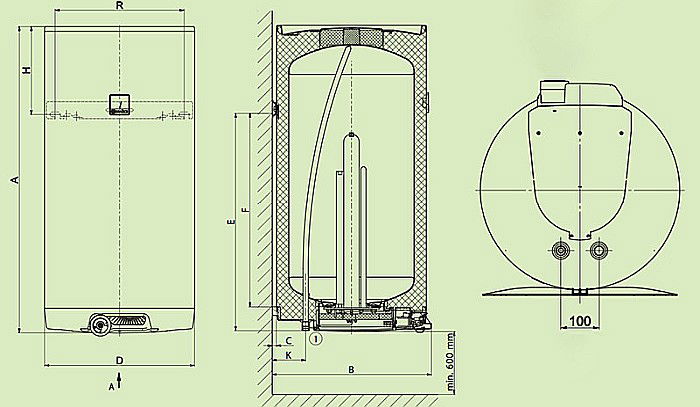 BOILER ELECTRIC DRAZICE OKCE 100 LITRI 1108108101 [2]