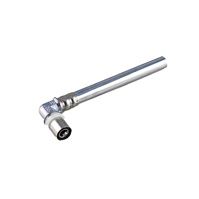 TEAVA CU COT 15-16-160MM CROMAT PRESARE PENTRU RADIATOARE 1651028 TIEMME [1]