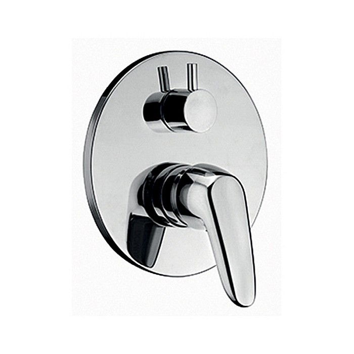 BATERIE MONOCOMANDA INGROPATA TIEMME D05 DELTA CU DEVIATOR PENTRU CABINA DUS CROM [1]