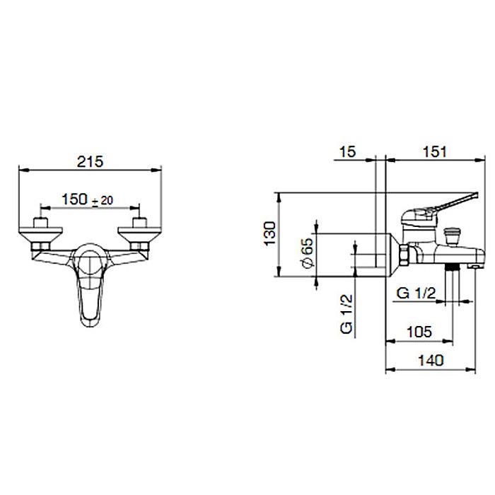 BATERIE MONOCOMANDA CADA DUS COMPLETA TIEMME G03 GAMMA CROM [2]