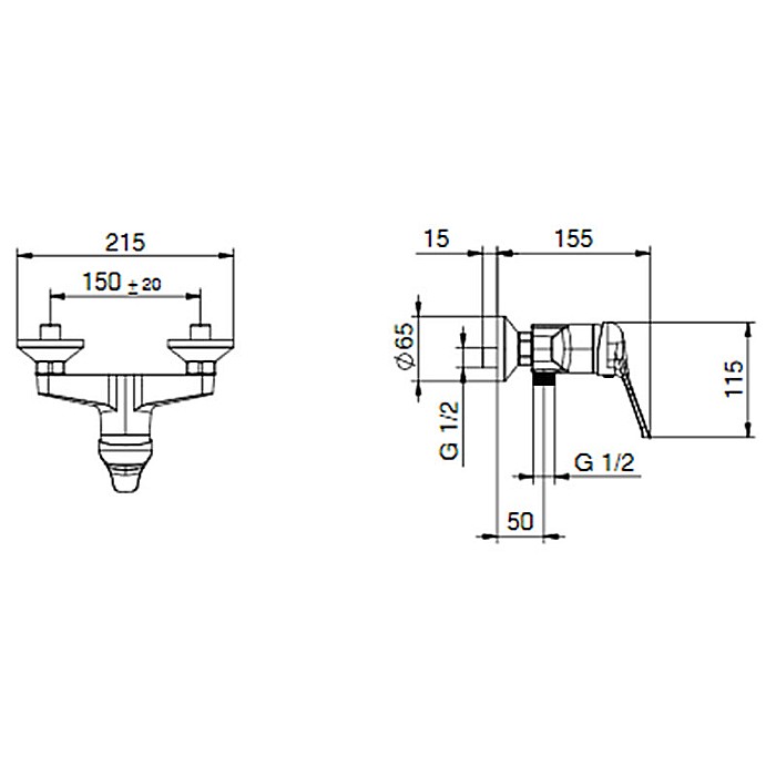 BATERIE MONOCOMANDA CABINA DUS G04 GAMMA CROM FARA ACCESORII TIEMME [2]