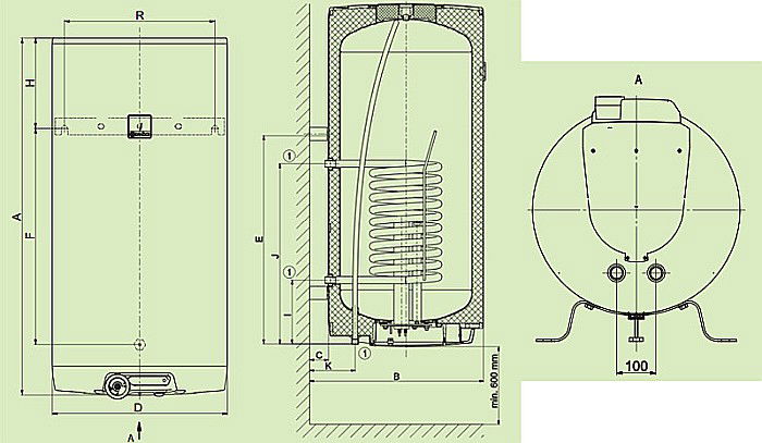 BOILER TERMOELECTRIC DRAZICE OKC 160 LITRI 1106208101 [2]