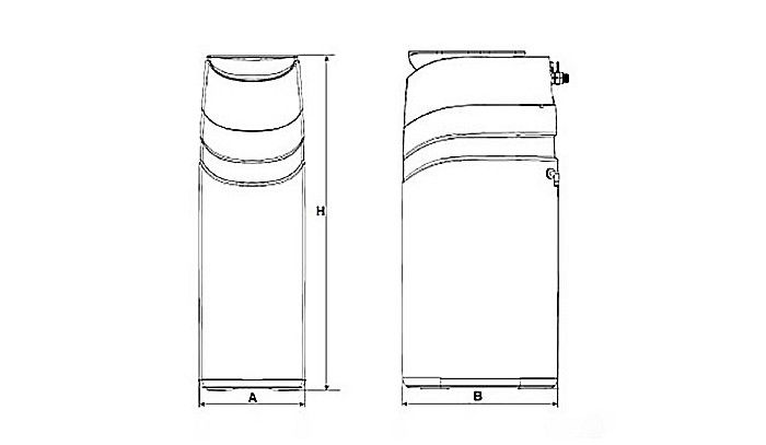 Statie dedurizare apa Soft 12,5 CAB Lotus Q=1,0 mc/h cu by-bass AQUA09110012010 Aquapur Valhoh Valrom [8]