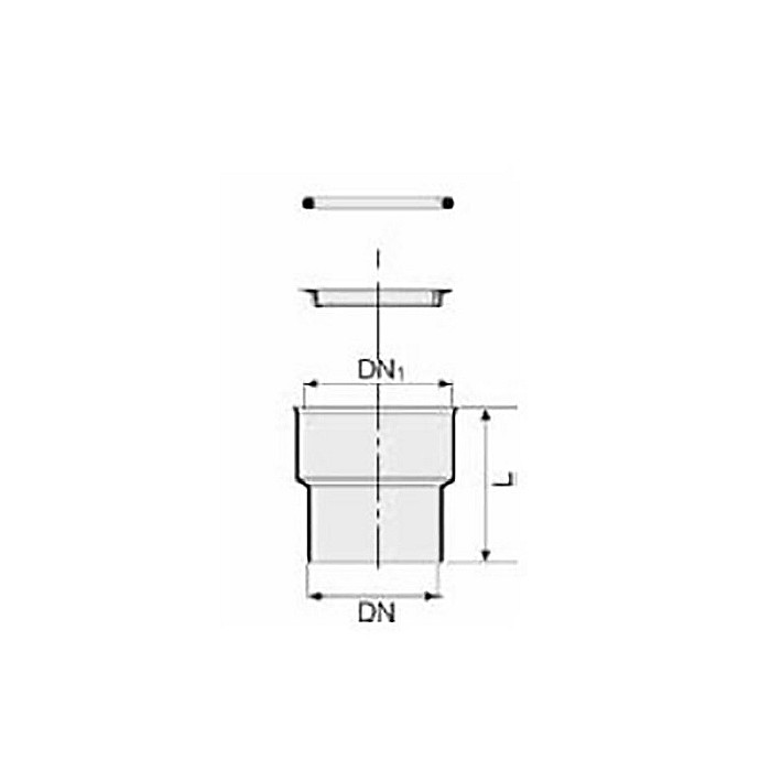 Redus adaptor conector pp fonta 110 inel/garnitura dubla Valrom [2]