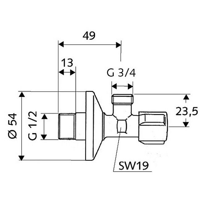 ROBINET COLT 1/2-3/4 MASINA SPALAT 033000699 SCHELL [2]