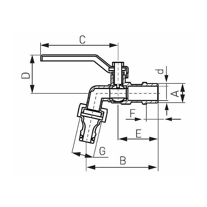 FERRO ROBINET GRADINA 3/4 DUBLU SERVICI KCN2 F-POWER [2]