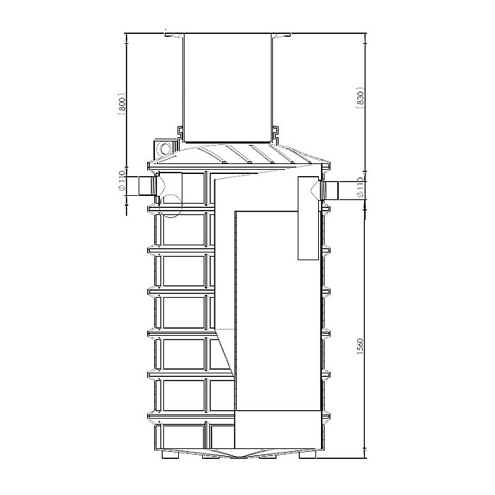 Separator grasimi subteran ng4 4l/s 1170l necarosabil vertical 48910000400 Aquaclean Valrom [2]