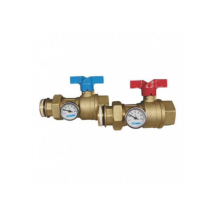 SET ROBINETI 1 FI-FE CU OLANDEZ SI TERMOMETRE PENTRU DISTRIBUITOARE PEXKIT VALROM [1]