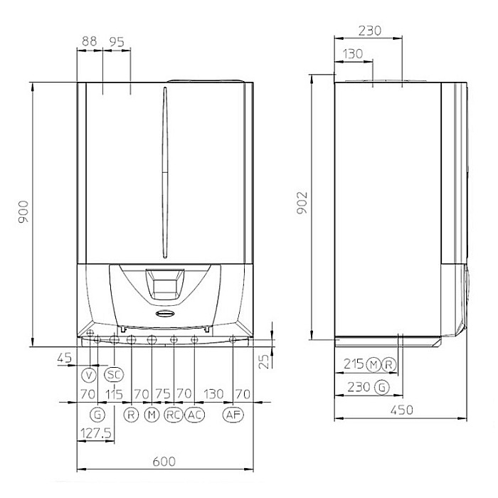 CENTRALA TERMICA PE GAZ IN CONDENSATIE IMMERGAS VICTRIX ZEUS SUPERIOR 35KW + BOILER DE 54 L KIT EVACUARE INCLUS [5]