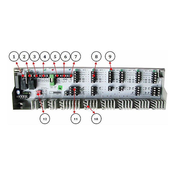 UNITATE CONTROL 6 ZONE INCALZIRE IN PARDOSEALA COMANDA O POMPA SI O CENTRALA TERMICA 220V PEXKIT VALROM [2]