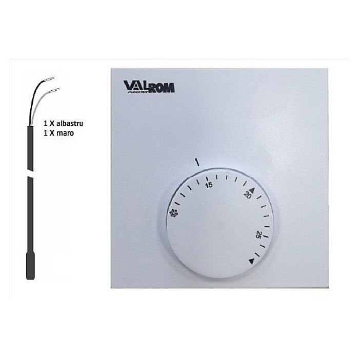 TERMOSTAT AMBIANTA ELECTRONIC CU SENZOR PARDOSEALA 220V PEXKIT VALROM [1]