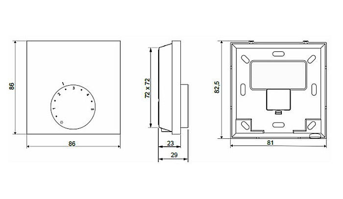 TERMOSTAT AMBIANTA ELECTRONIC CU SENZOR PARDOSEALA 220V PEXKIT VALROM [3]