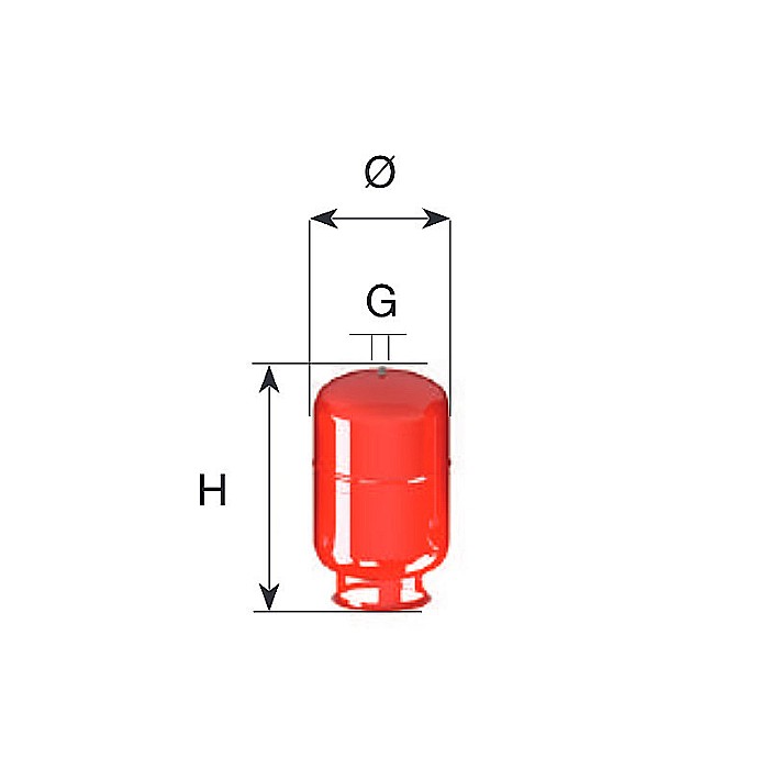 VAS DE EXPANSIUNE CIMM ERE CE 35L CM820035/002 STATIV CU PICIOARE [1]