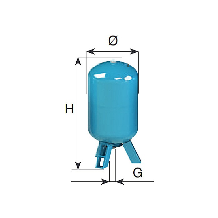 REZERVOR HIDROFOR CIMM AFE CE 100L CM620100/010 MEMBRANA INTERSCHIMBABILA [1]
