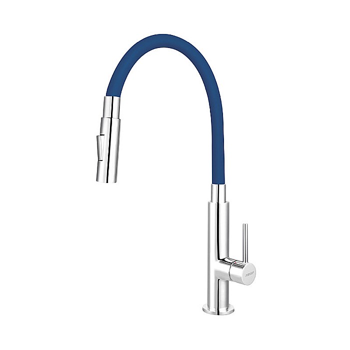 ZUMBA SLIM 2F BATERIE FERRO ALBASTRA STATIVA BUCATARIE CU PIPA FLEXIBILA BZA43L [1]