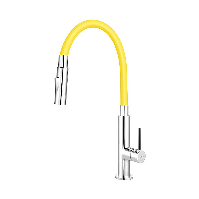 ZUMBA SLIM 2F BATERIE FERRO GALBENA-LAMAIE STATIVA BUCATARIE CU PIPA FLEXIBILA BZA43C [1]