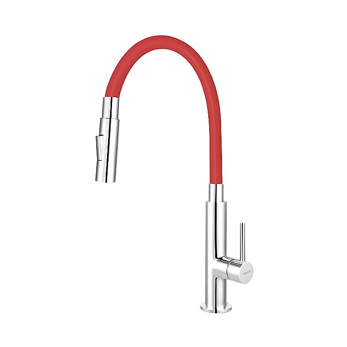 ZUMBA SLIM 2F BATERIE FERRO ROSIE STATIVA BUCATARIE CU PIPA FLEXIBILA BZA43R [1]