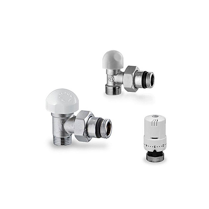 KIT ROBINET TERMOSTATAT+TUR+RETUR EUROCON 3/4 CAP TERMOSTATAT TESA [1]