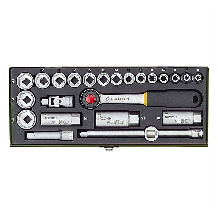 TRUSA COMPACTA DE CHEI TUBULARE 3/8 24 PIESE 23110 PROXXON [1]